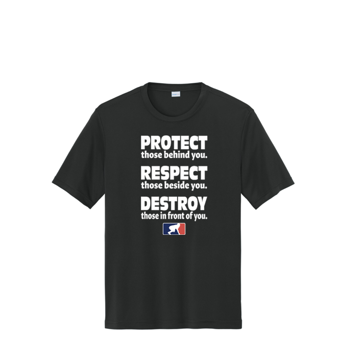 PROTECT RESPECT DESTROY - Youth Performance Tee