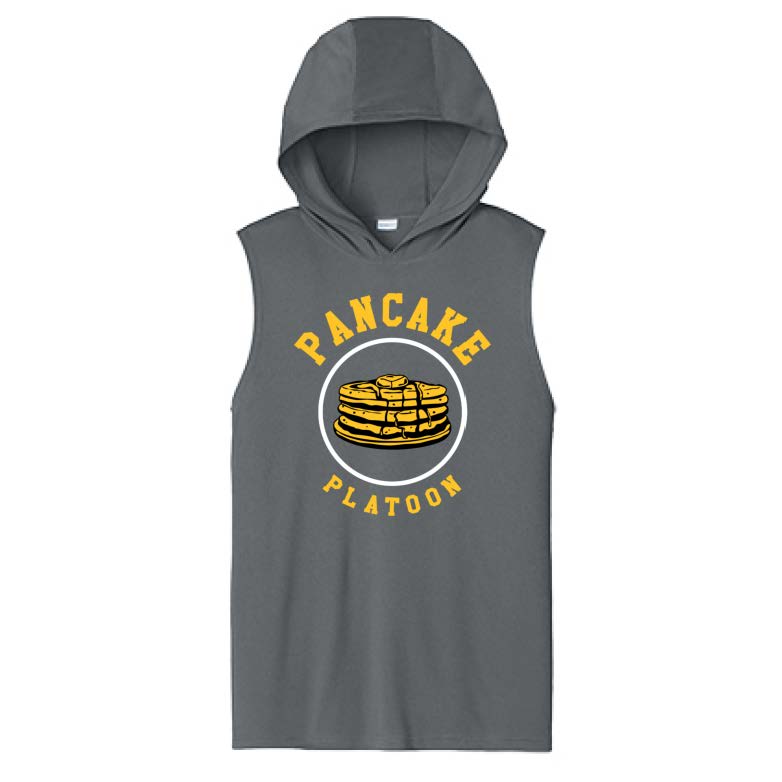 PANCAKE PLATOON - Hooded Muscle Tee