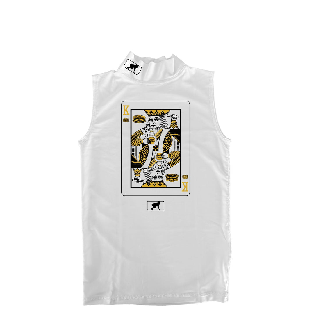 KING OF PANCAKES - Mock Neck Sleeveless Compression Top