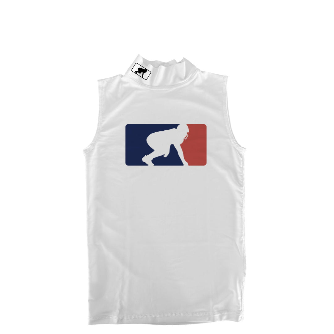 LOGO - Mock Neck Sleeveless Compression Top