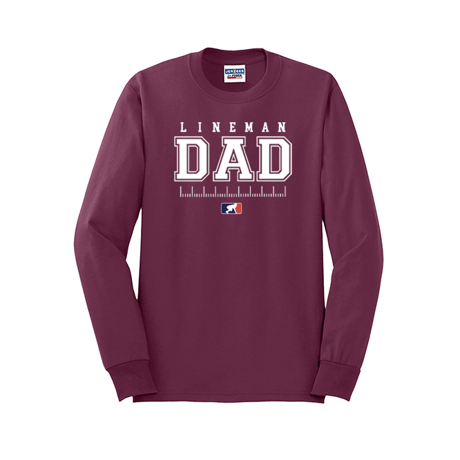 LINEMAN DAD - Long Sleeve T-Shirt