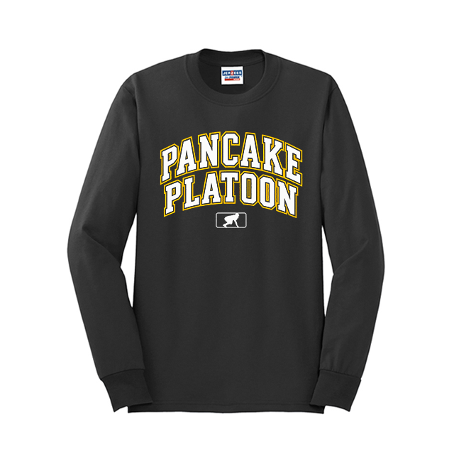 PANCAKE PLATOON (Collegiate) - Long Sleeve T-Shirt