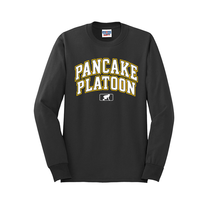 PANCAKE PLATOON (Collegiate) - Long Sleeve T-Shirt