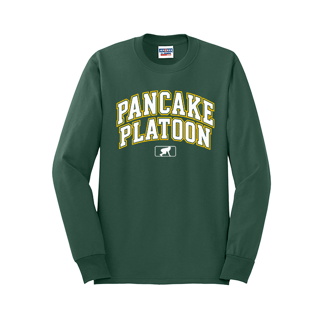 PANCAKE PLATOON (Collegiate) - Long Sleeve T-Shirt