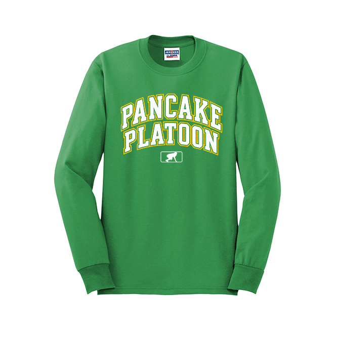 PANCAKE PLATOON (Collegiate) - Long Sleeve T-Shirt