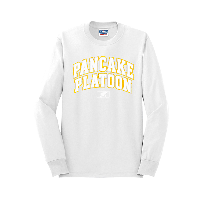 PANCAKE PLATOON (Collegiate) - Long Sleeve T-Shirt