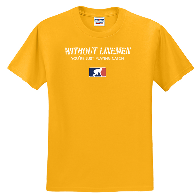 WITHOUT LINEMEN - Youth T-Shirt