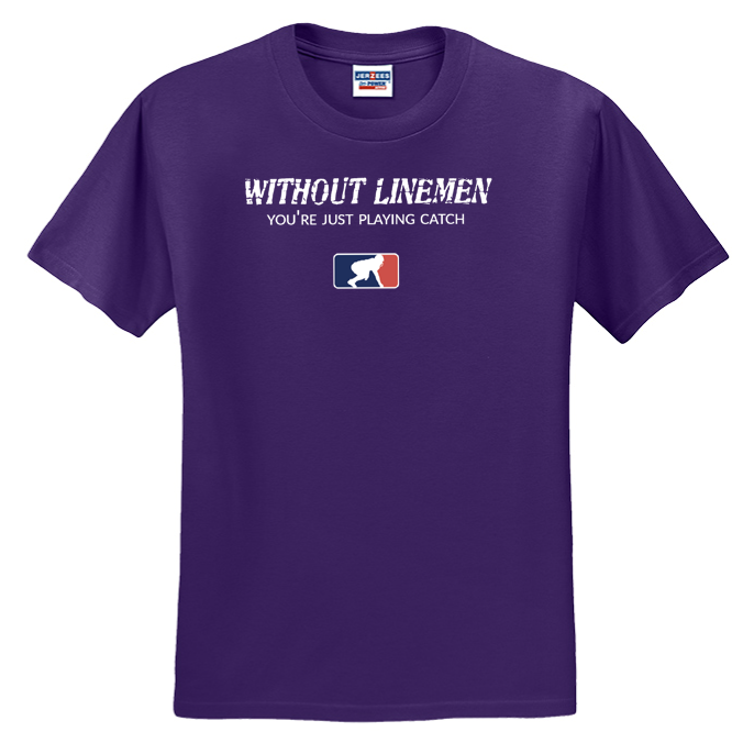 WITHOUT LINEMEN - Youth T-Shirt