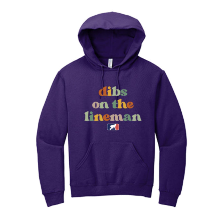 DIBS ON THE LINEMAN (Color) - Hoodie