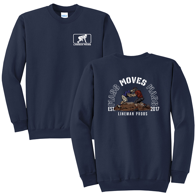 BIG BONED - MASS MOVES MASS - Crewneck