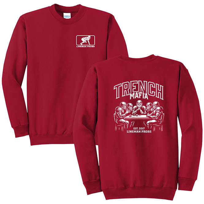 BIG BONED - TRENCH MAFIA (White) - Crewneck