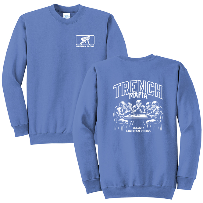 BIG BONED - TRENCH MAFIA (White) - Crewneck