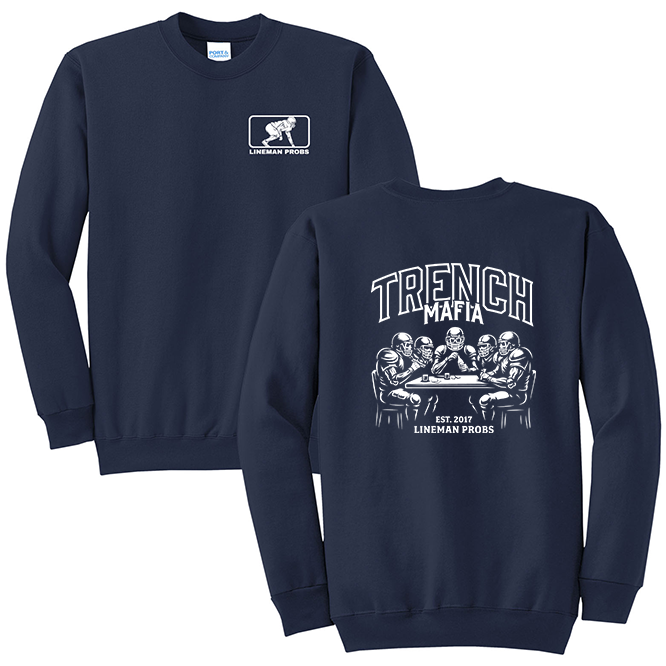 BIG BONED - TRENCH MAFIA (White) - Crewneck