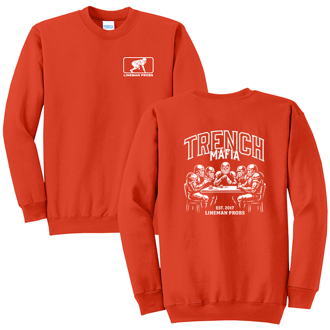 BIG BONED - TRENCH MAFIA (White) - Crewneck