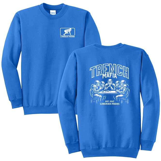BIG BONED - TRENCH MAFIA (White) - Crewneck