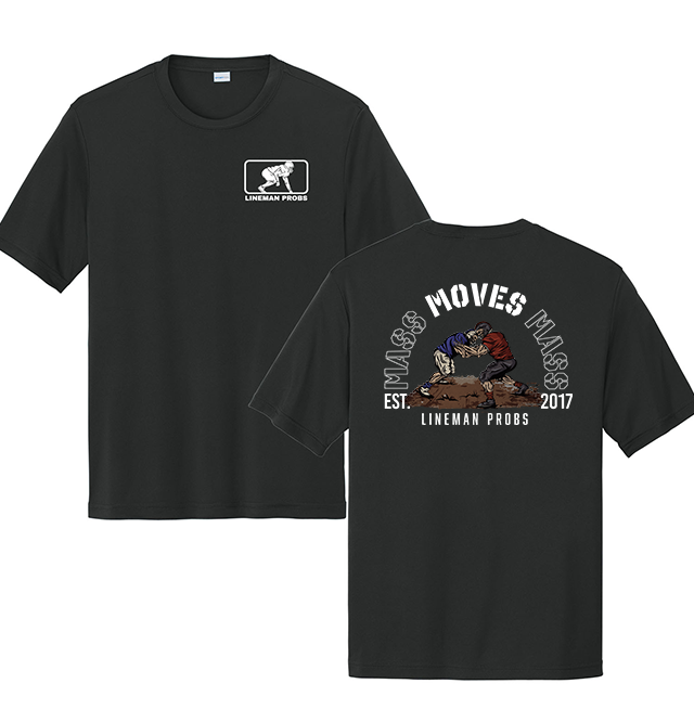 BIG BONED - MASS MOVES MASS - Performance Tee