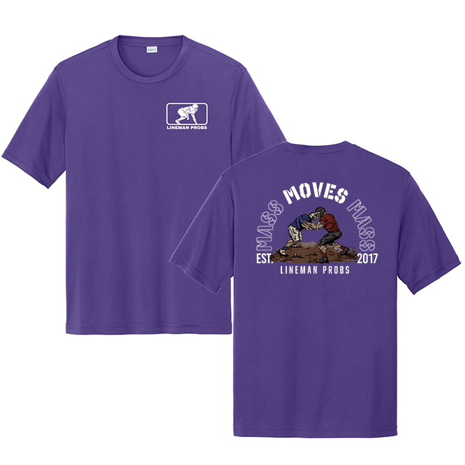 BIG BONED - MASS MOVES MASS - Performance Tee