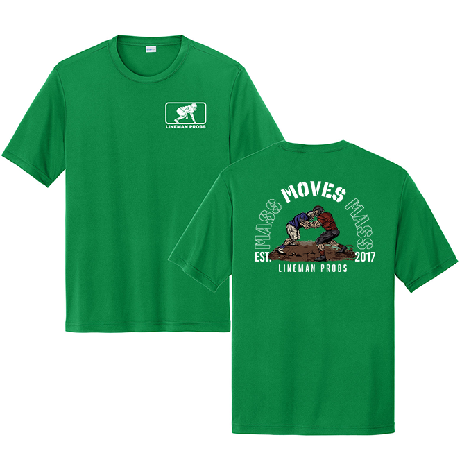 BIG BONED - MASS MOVES MASS - Performance Tee