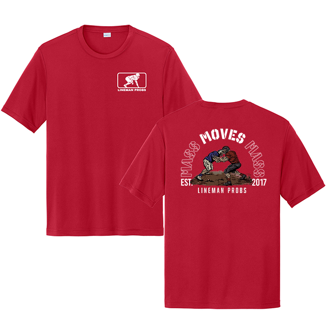 BIG BONED - MASS MOVES MASS - Performance Tee
