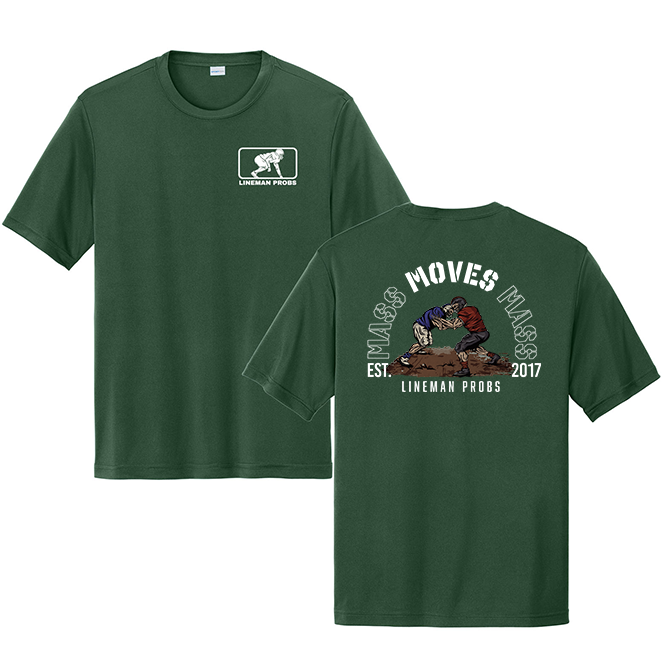 BIG BONED - MASS MOVES MASS - Performance Tee