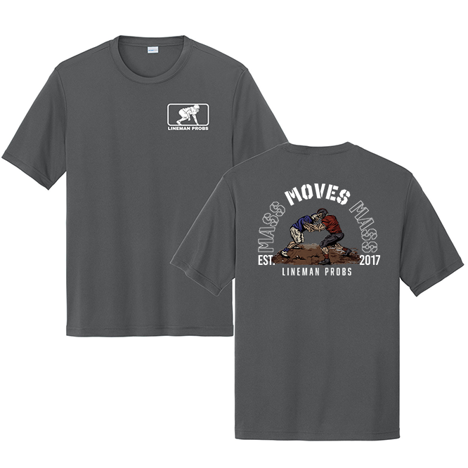 BIG BONED - MASS MOVES MASS - Performance Tee