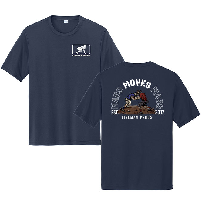 BIG BONED - MASS MOVES MASS - Performance Tee