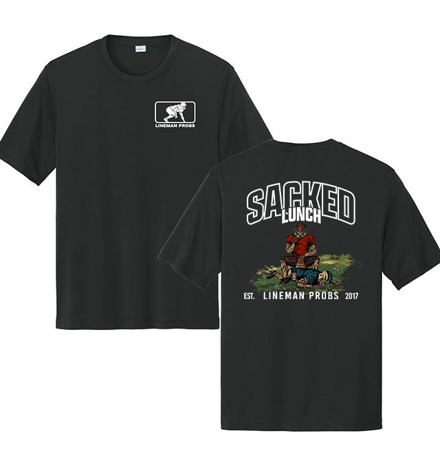 BIG BONED - SACKED LUNCH - Performance Tee