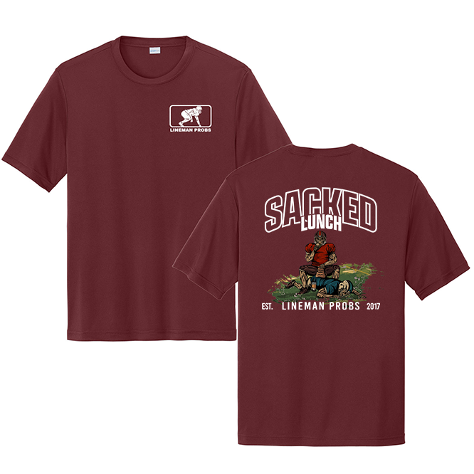 BIG BONED - SACKED LUNCH - Performance Tee
