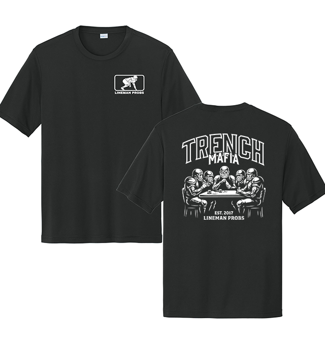 BIG BONED - TRENCH MAFIA (White) - Performance Tee