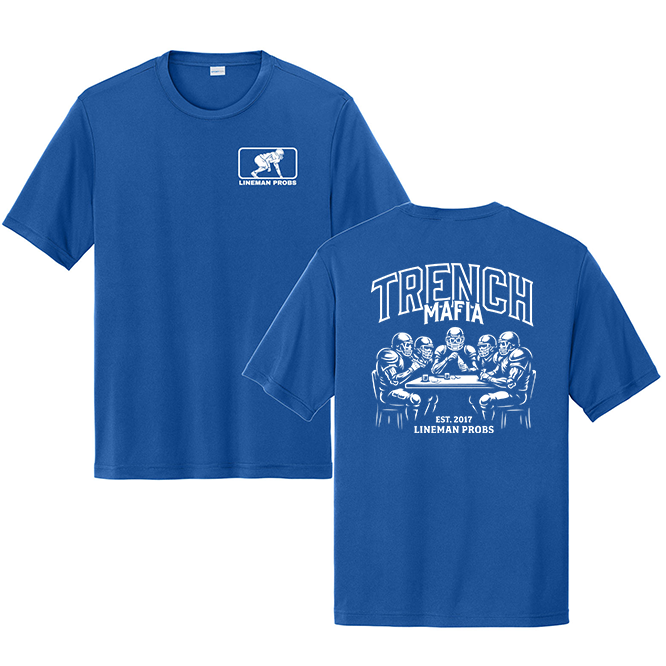 BIG BONED - TRENCH MAFIA (White) - Performance Tee