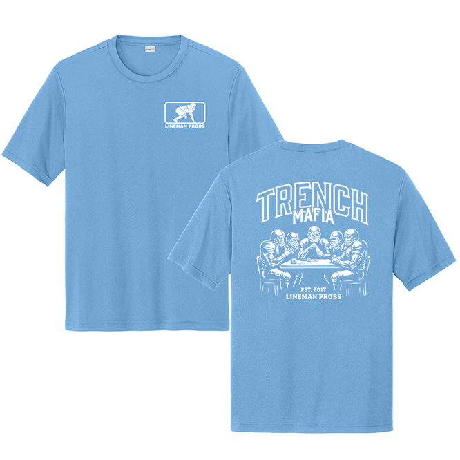 BIG BONED - TRENCH MAFIA (White) - Performance Tee