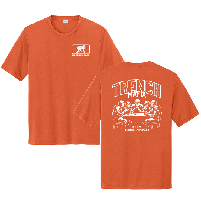 BIG BONED - TRENCH MAFIA (White) - Performance Tee