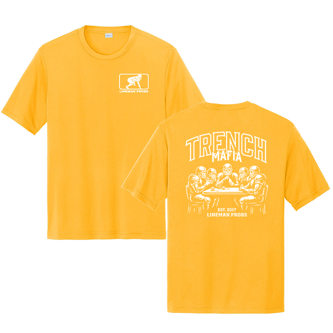 BIG BONED - TRENCH MAFIA (White) - Performance Tee
