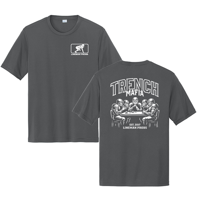 BIG BONED - TRENCH MAFIA (White) - Performance Tee