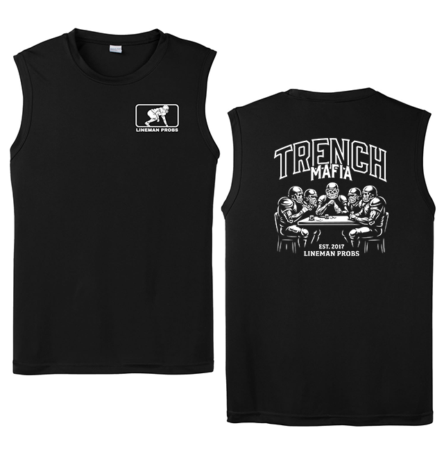 BIG BONED - TRENCH MAFIA (White) - Muscle T-Shirt