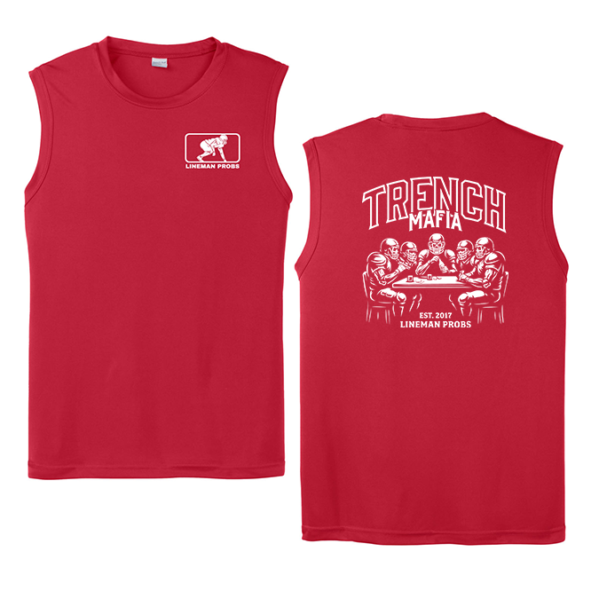 BIG BONED - TRENCH MAFIA (White) - Muscle T-Shirt