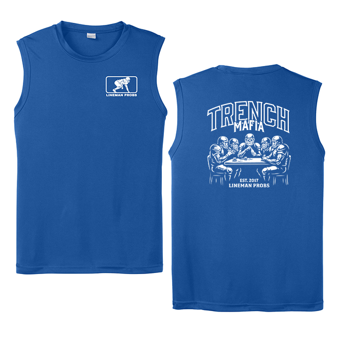 BIG BONED - TRENCH MAFIA (White) - Muscle T-Shirt