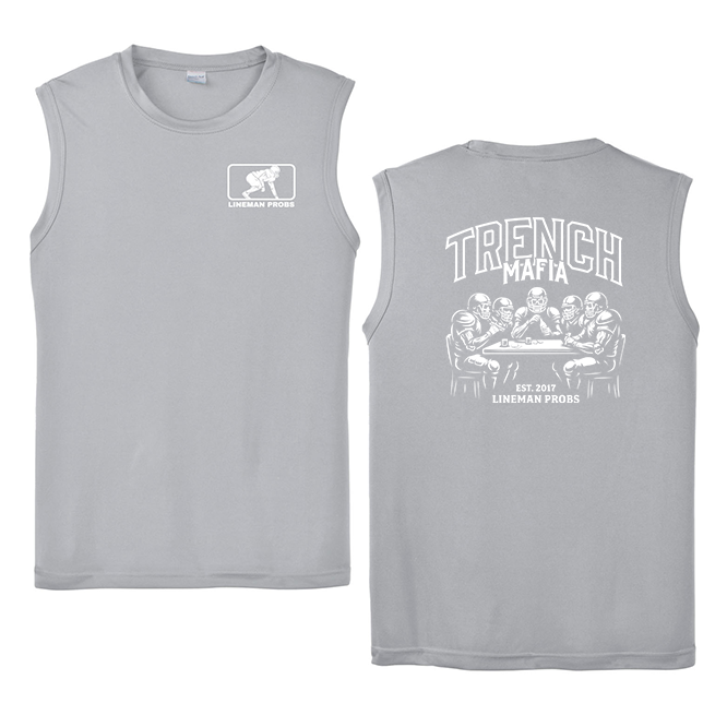 BIG BONED - TRENCH MAFIA (White) - Muscle T-Shirt