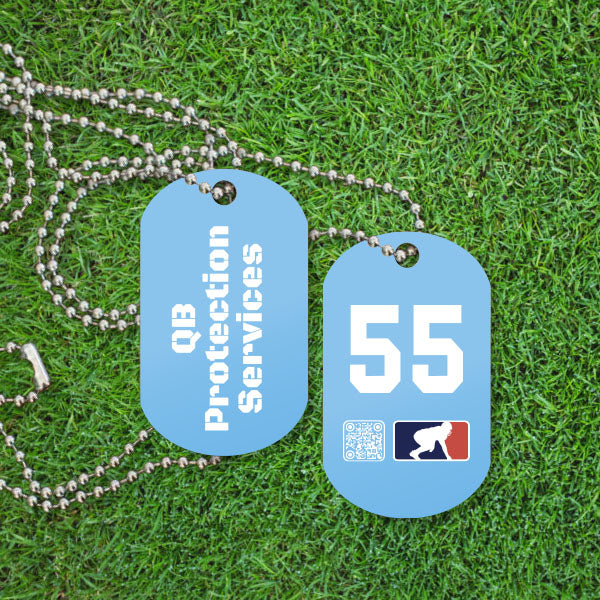 QB PROTECTION SERVICES (White) - Dawg Tags
