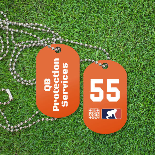 QB PROTECTION SERVICES (White) - Dawg Tags