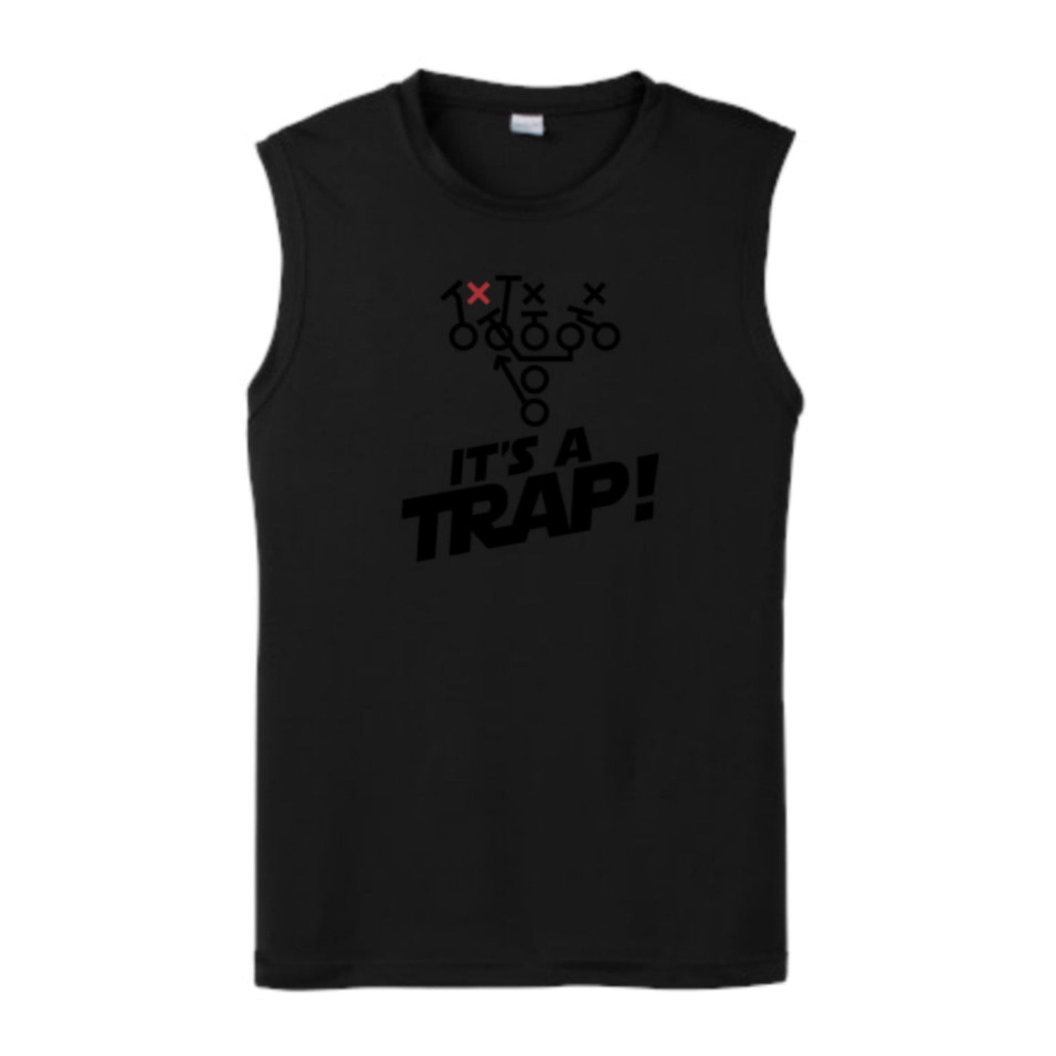 ITS A TRAP! (Black) - Muscle T-Shirt