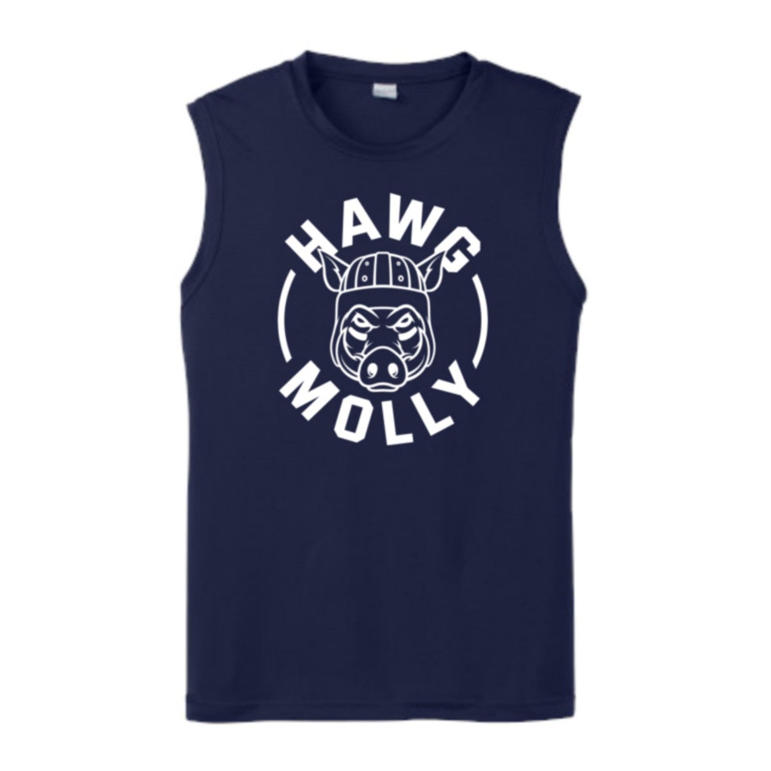 HAWG MOLLY (White) - Muscle T-Shirt