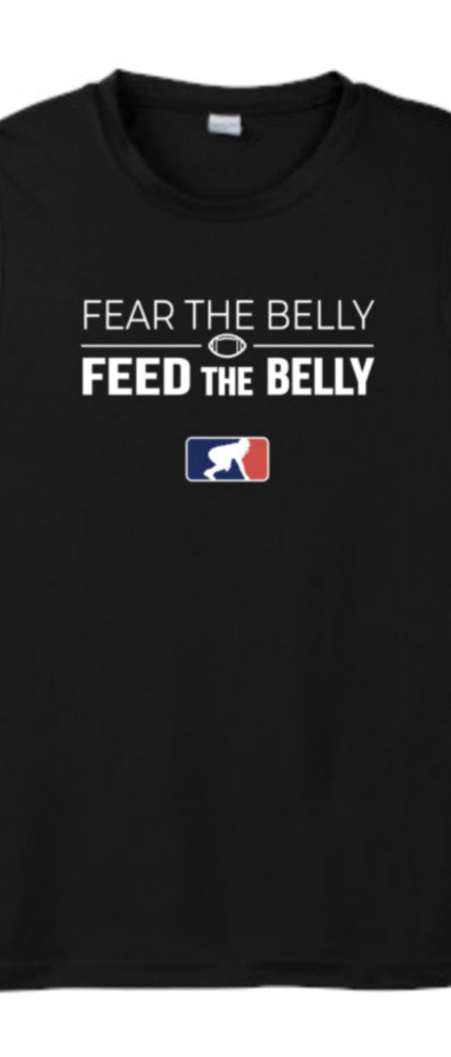 FEAR THE BELLY FEED THE BELLY - Muscle T-Shirt
