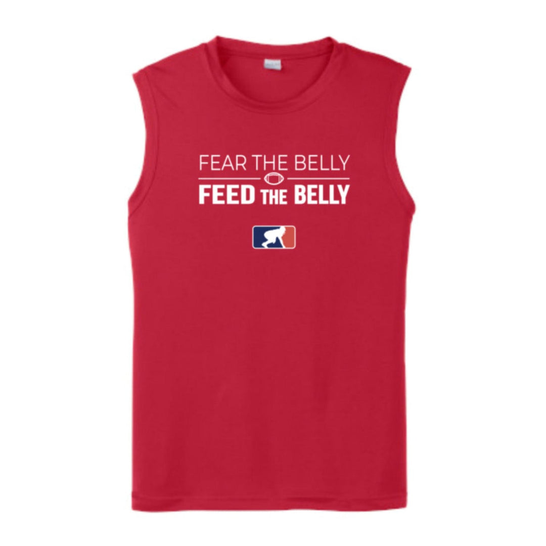 FEAR THE BELLY FEED THE BELLY - Muscle T-Shirt