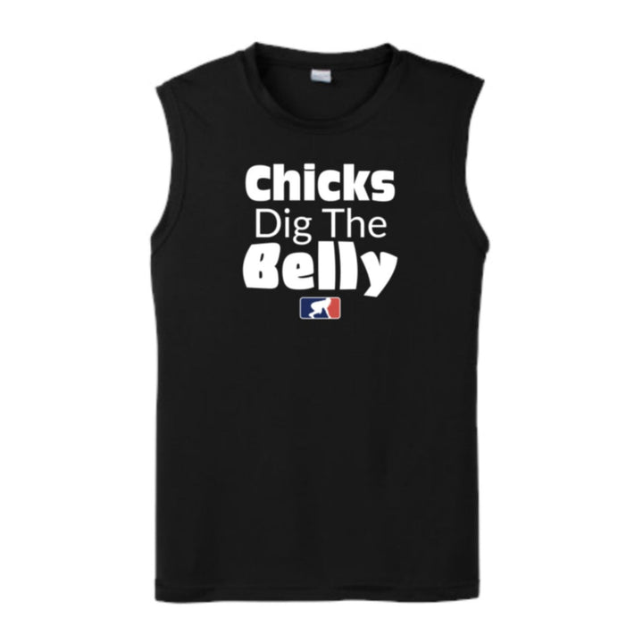 CHICKS DIG THE BELLY - Muscle T-Shirt