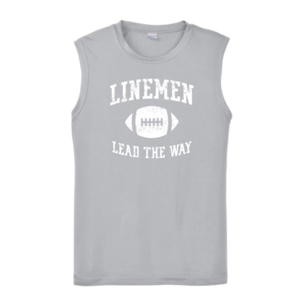LINEMEN LEAD THE WAY - Muscle T-Shirt
