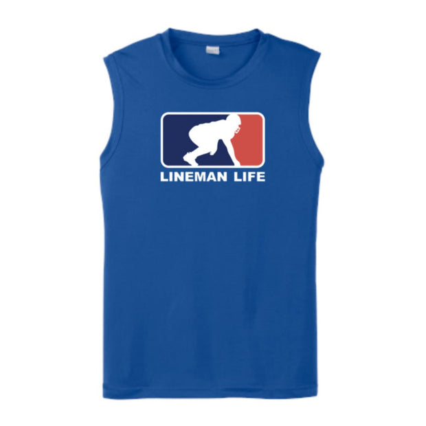 LINEMAN LIFE LOGO - Muscle T-Shirt