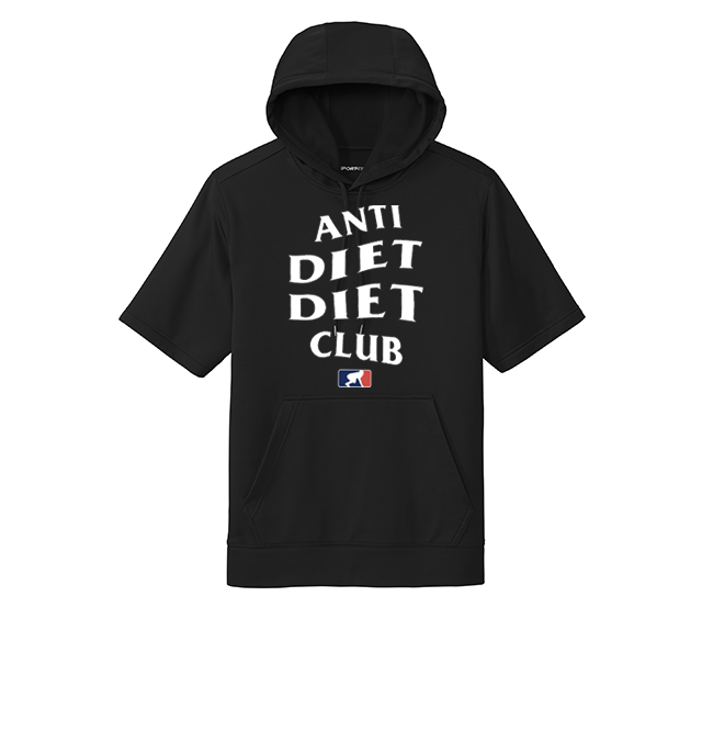 ANTI DIET CLUB - Short Sleeve Hoodie