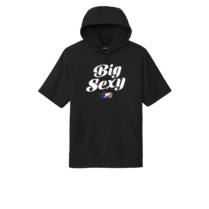 BIG SEXY (White) - Short Sleeve Hoodie