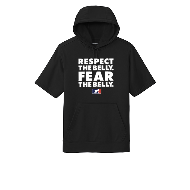 RESPECT THE BELLY - Short Sleeve Hoodie